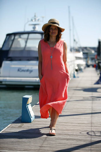 LINEN HOLIDAY DRESS