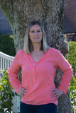 PLAIN SHIRT WITH SHELL BUTTONS