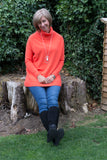 POLO NECK JUMPER WITH 2 FRONT POCKETS