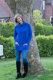 POLO NECK JUMPER WITH 2 FRONT POCKETS