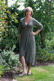 ANIMAL WRAP DRESS