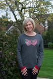 DOUBLE HEART JUMPER