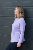 LONGLINE ROUND NECK BOBBLE FRONT JUMPER