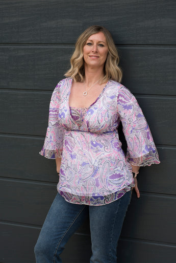 PAISLEY SILK KIMONO