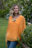 LONGLINE ASYMETRIC SILK TOP