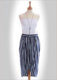 Navy & White Stripy Skirt, Skirts,Emma Darlington,Emma Darlington,